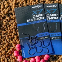 Matrix X7 Carp Method Barbless Eyed Hooks